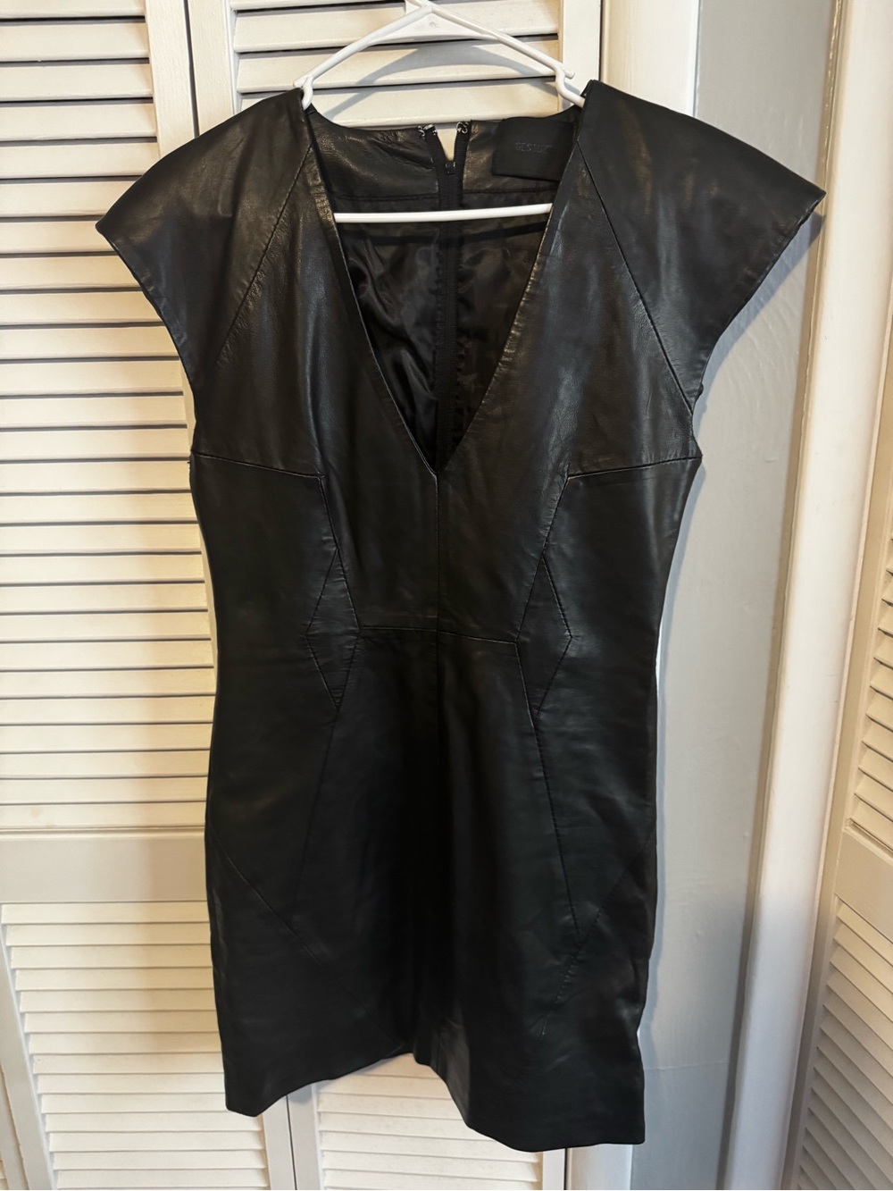 Gestuz Leather Mini Dress
